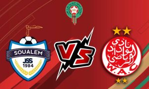 مشاهدة مباراة الوداد الرياضي و شباب السوالم الرياضي بث مباشر 2024-02-14 Wydad Athletic Vs JSS Jeunesse Sportive Soualem